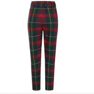 Thea Cigarette Trousers in Etude Check by Collectf